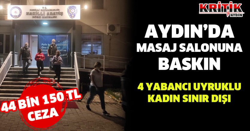 Aydın’da Masaj Salonuna Baskın