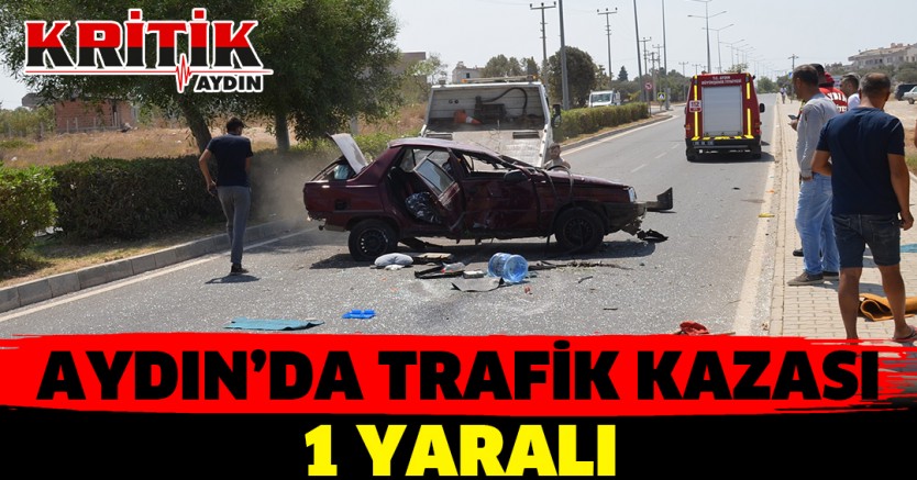 Aydın'da trafik kazası 1 yaralı