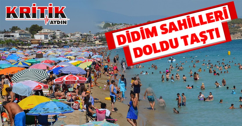 Didim sahilleri doldu taştı