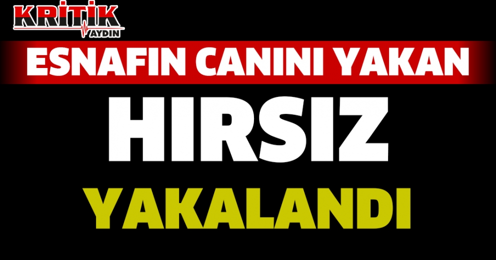 Esnafın Canını Yakan Hırsız Yakalandı