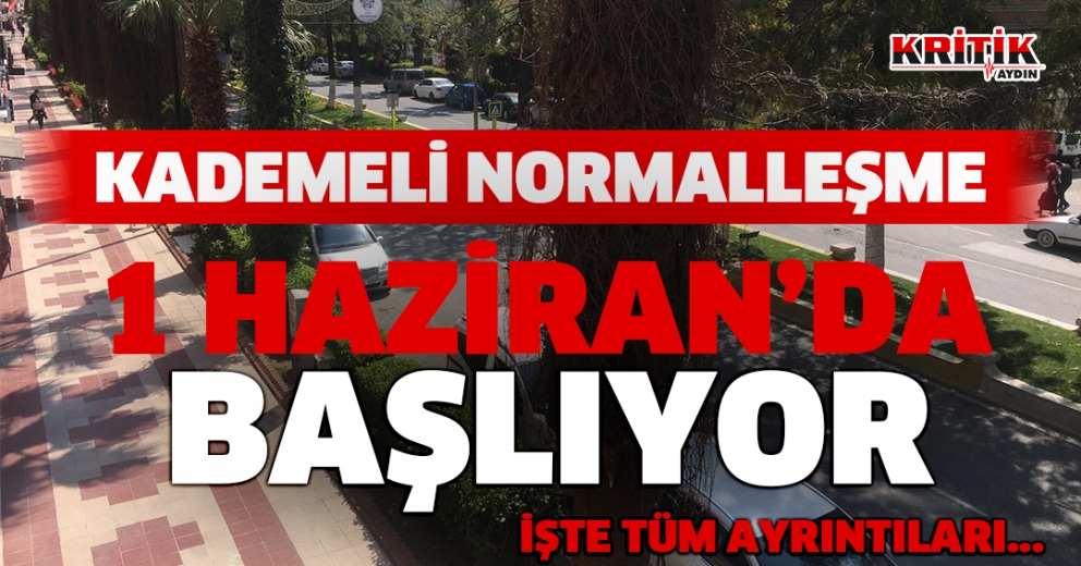  Kademeli normalleşme 1 Haziran'da başlıyor