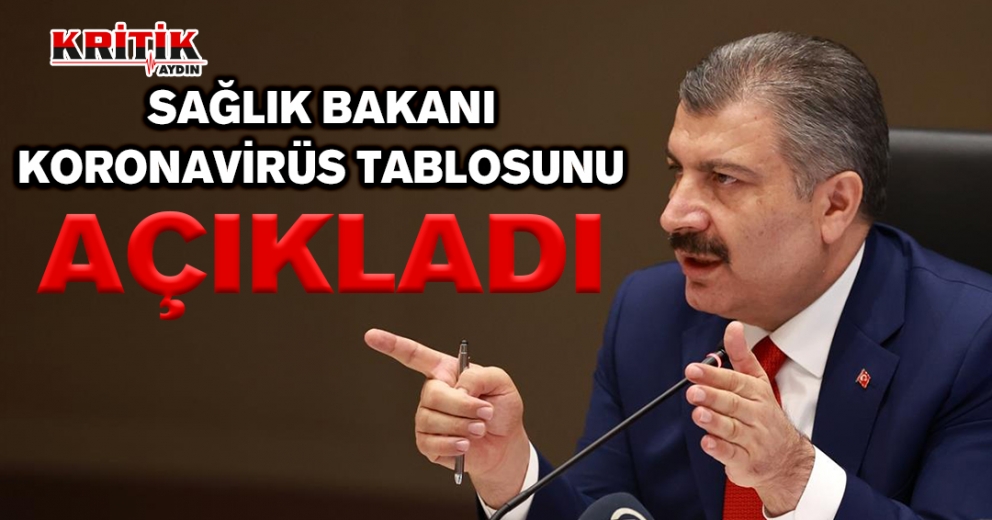 Sağlık bakanı koronavirüs tablosunu açıkladı